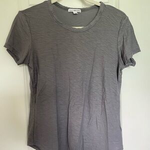 James Perse Blue Grey Short Sleeve T-Shirt Size 2